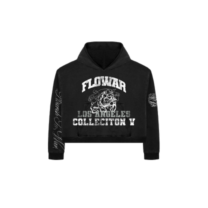 BULLDOG CROP HOODIE