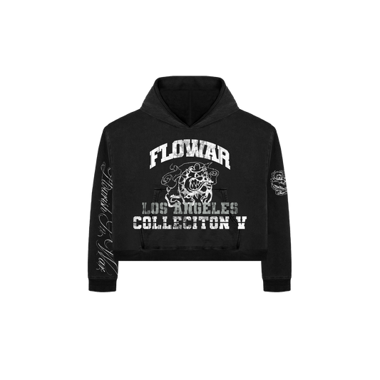 BULLDOG CROP HOODIE